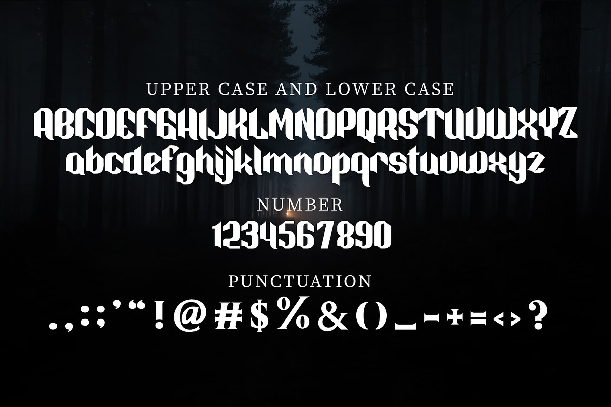 Dryba Modern Gothic, a Serif Font by Gumrega Studio (Photo 4 of 5)