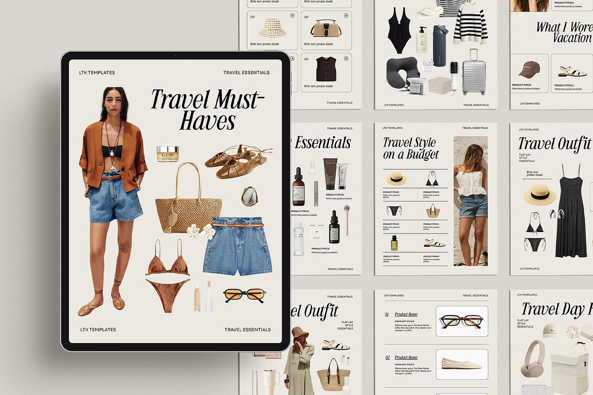 40 LTK Instagram Canva Template, a Social Media Template by Amaré Creative (Photo 2 of 7)