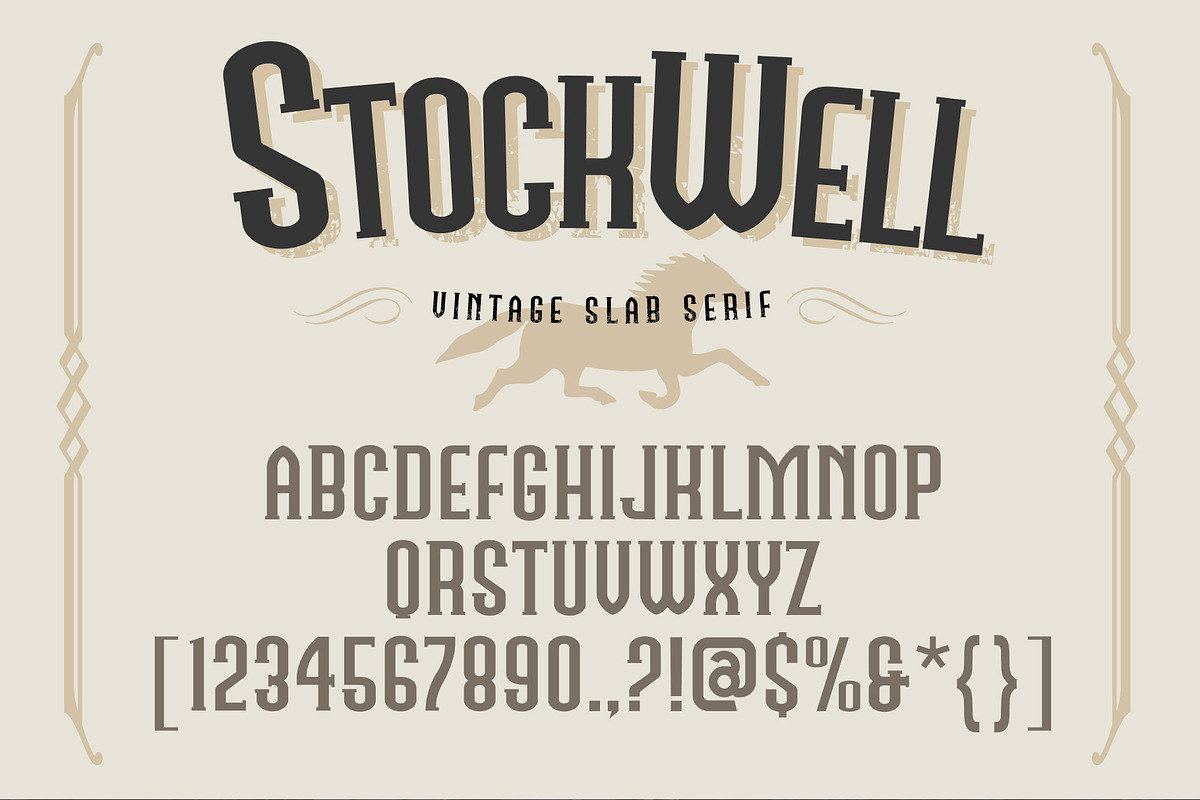 Stockwell Vintage Slab Serif Font, a Slab Serif Font by SpiralShare Digital (Photo 2 of 3)