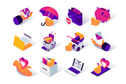 Isometric Vector Icons Pack, an Outline Icon by alexdndz (Thumbnail 10 of 21)