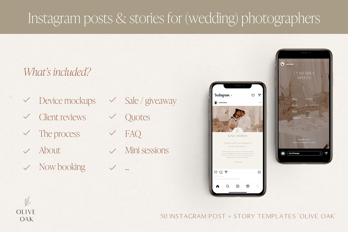 Wedding Photography Instagram Bundle, a Social Media Template by Wonderlik Webdesign (Photo 6 of 11)