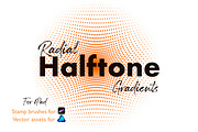 Radial halftone gradients for iPad, a Brush Add-On by Mona Ahmed (Thumbnail 1 of 22)