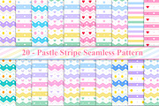 Pastel Stripe Seamless Pattern, a Pattern Graphic by Digital Studio (Thumbnail 1 of 7)