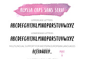 Alyssa Font Duo: Script & Sans Serif, a Script Font by KitsPix (Thumbnail 10 of 10)
