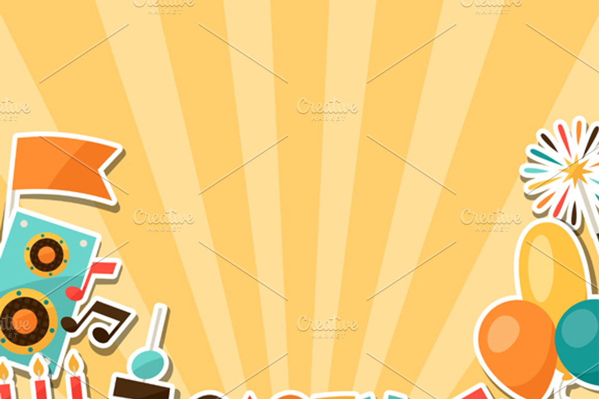 Party backgrounds., a Card Template by incomible (Photo 3 of 3)