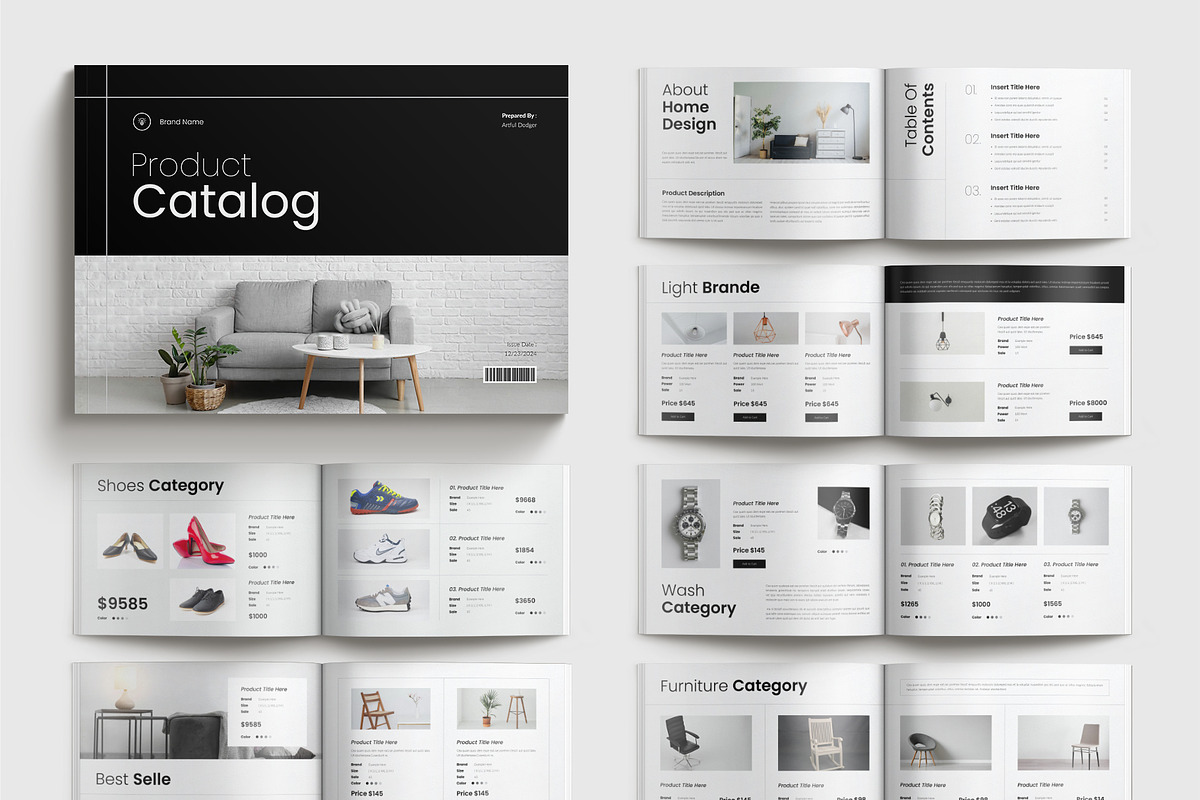 Product CatalogTemplate Landscape, a Brochure Template by Cleffon_Graphic_Studio (Photo 1 of 9)