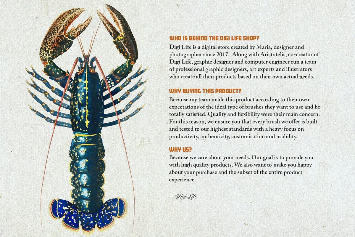 Hand Colored Engraving Procreate Kit, a Brush Add-On by Digi Life (Photo 9 of 10)