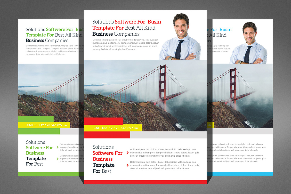 Multipurpose Corporate Flyer Bundle, a Marketing Template by Graphic Templates (Photo 10 of 11)