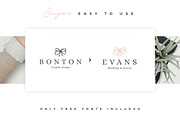 25 Delicate Feminine Logos - Vol 2, a Branding & Logo Template by Davide Bassu (Thumbnail 4 of 6)