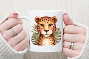 Watercolor Tropical Animals Clipart, an Illustration by Sublimation Artist (Thumbnail 5 of 6)