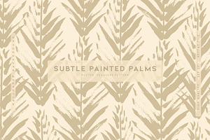 Subtle Painted Palms