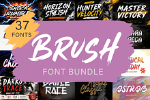 Brush Font Bundle