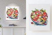 Greek salad, a Food Illustration by AlexandraTret (Thumbnail 2 of 2)