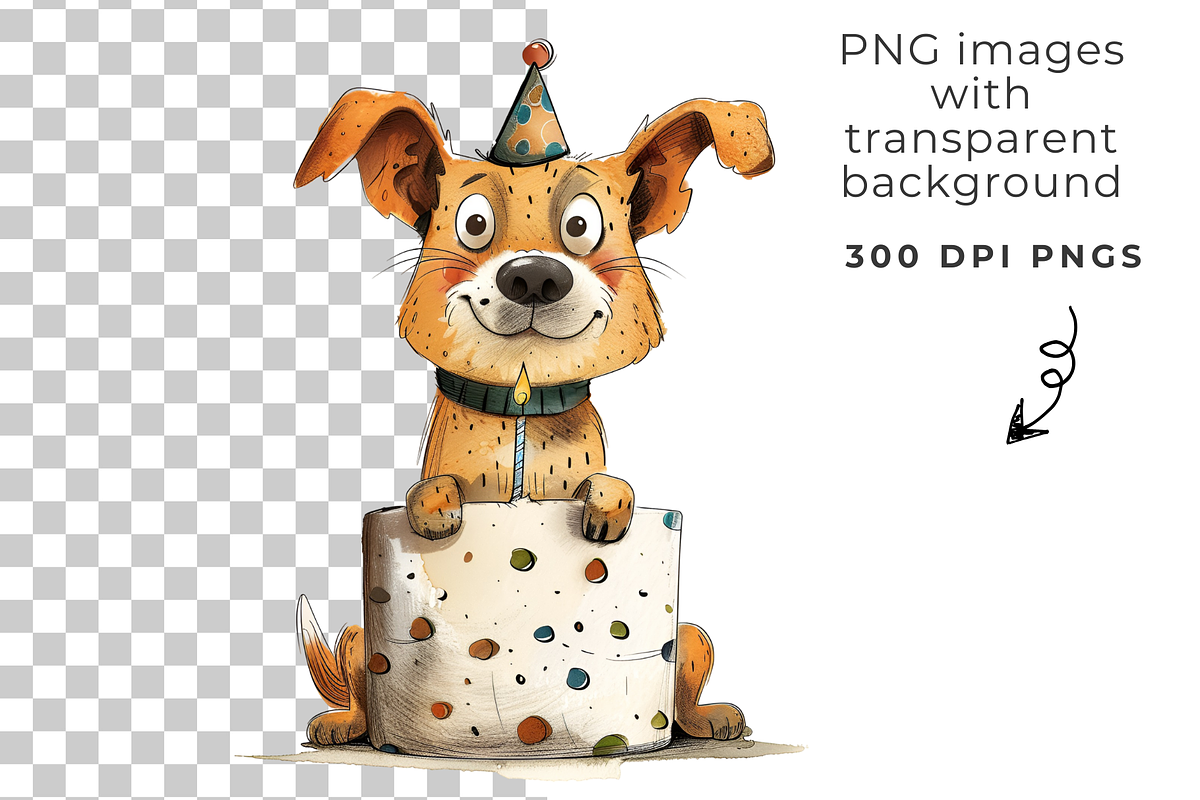 Quirky Dog Clipart Vol 2, an Object Graphic by EllyandLima (Photo 2 of 8)