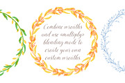 Minimalist botanical wreaths set, an Illustration by Floralis (Thumbnail 4 of 5)
