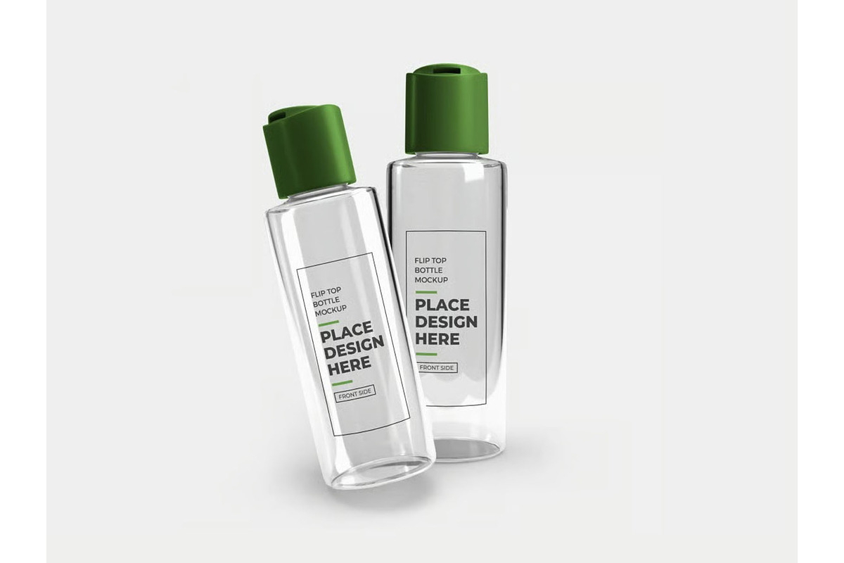 Flip Top Bottle Mockup Template Set, a Household Mockup by DesignRushMarket (Photo 5 of 11)