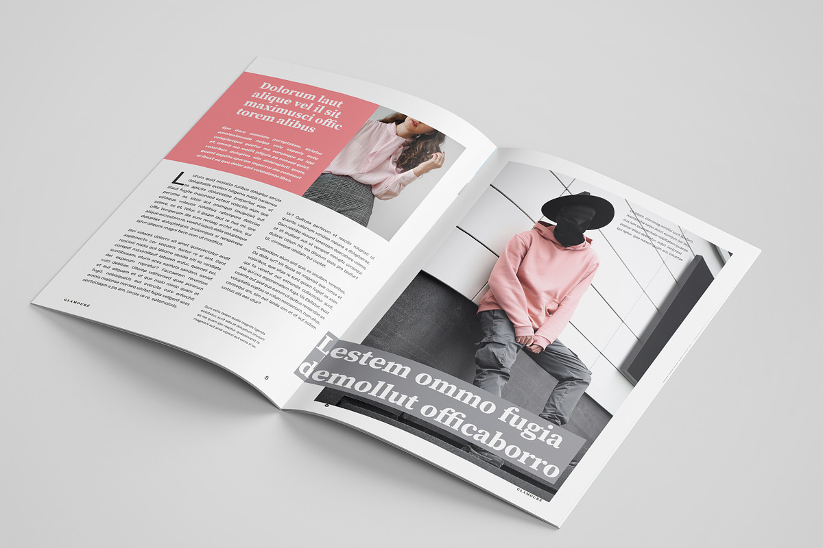 Magazine Template – Pink Color