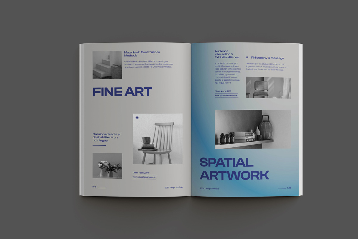 Clean Gradient Portfolio preview 6