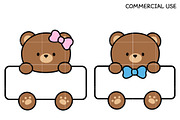 Cute Bear Car SVG | Kawaii Teddy Bea, an Illustration by TheHitShop (Thumbnail 7 of 7)