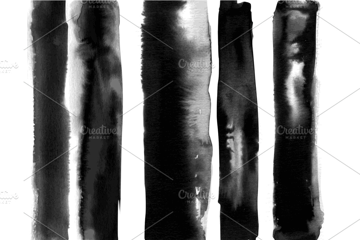Vector ink wash painting, part 2, a Texture Graphic by Elina_Li (Photo 2 of 13)
