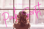 Pink Script - Signature Font, a Script Font by Aldedesign (Thumbnail 1 of 16)