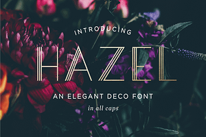 Hazel Deco Font, a Font by Leslie Ray