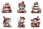 Whimsical Birthday Clipart Birthday, an Illustration by CreationArt (Thumbnail 2 of 6)