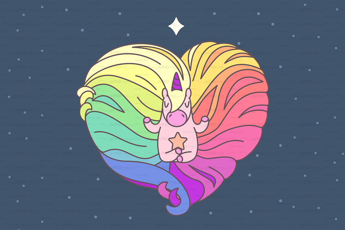 vector SET Unicorns time, an Object Graphic by WINDmade (Photo 3 of 14)