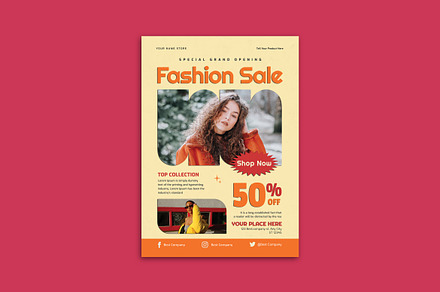 fashion sale flyer