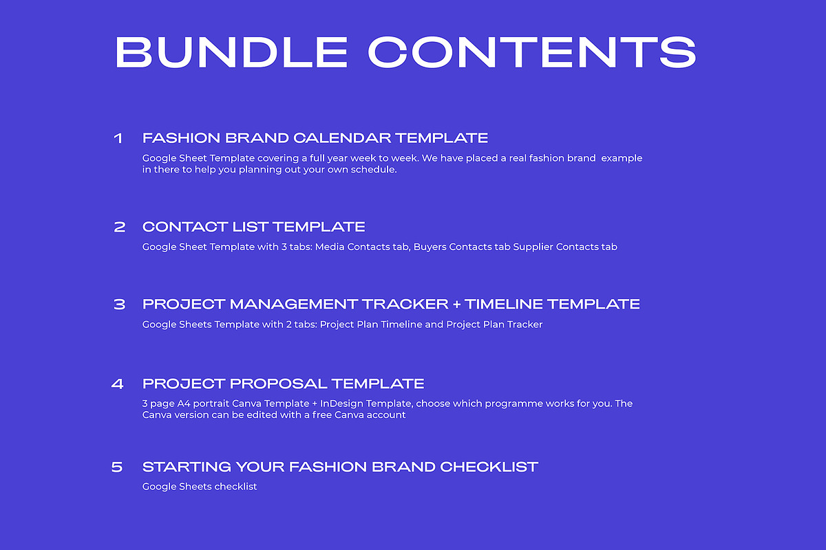 Fashion Project Management Bundle, a Templates & Theme by The Fashion Work Store (Photo 7 of 9)