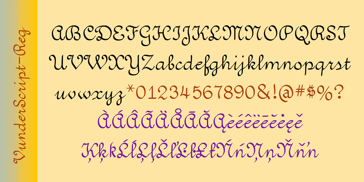 VunderScript, a Script Font by Ingrimayne Type (Photo 7 of 9)