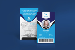 Professional Office ID Card Design