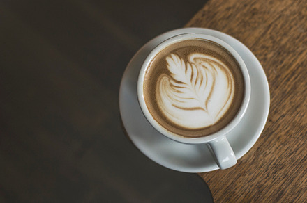Latte in the morning light