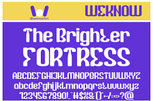 The Brighter Fortress font