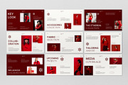 Red Fashion Portfolio Google Slide, a Presentation Template by graphicook (Thumbnail 3 of 4)