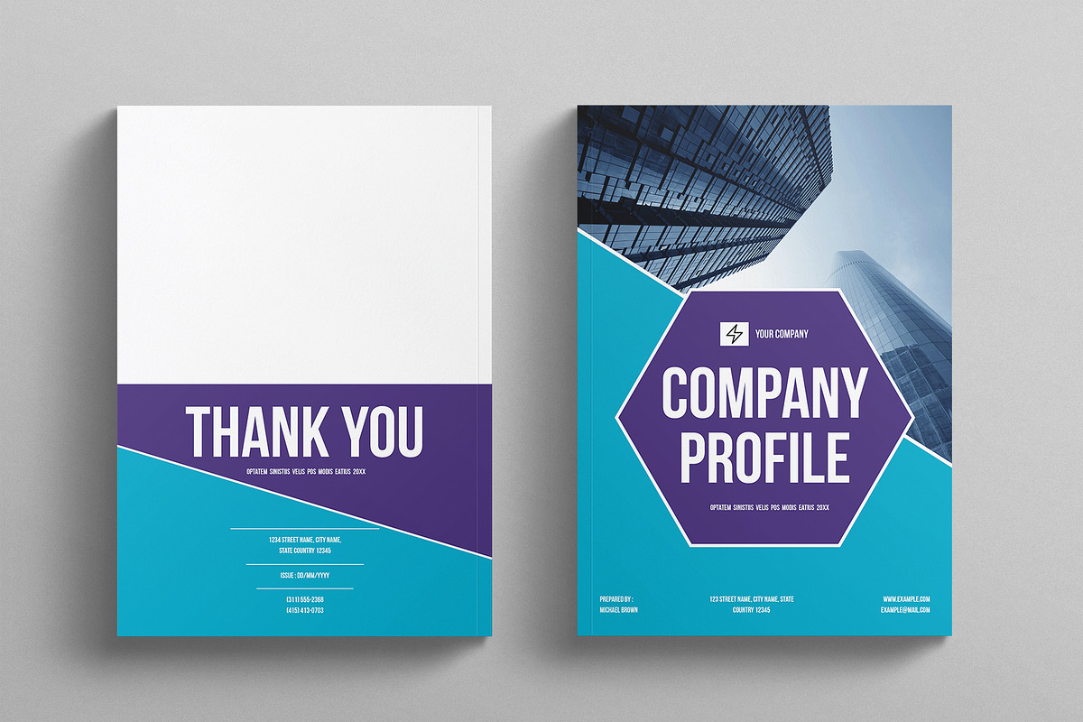 Company Profile Template, a Brochure Template by E-Type
