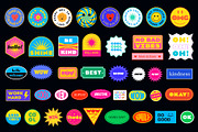 Cool Trendy Stickers Collection, an Illustration by craftlove (Thumbnail 2 of 2)