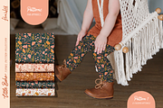 Little Boho Floral Patterns - VECTOR, a Pattern Graphic by Flora Wild Designs (Thumbnail 2 of 8)