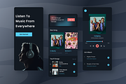 Ascolta - Music Everywhere App, an UI Kit Template by Panen Creative (Thumbnail 2 of 2)