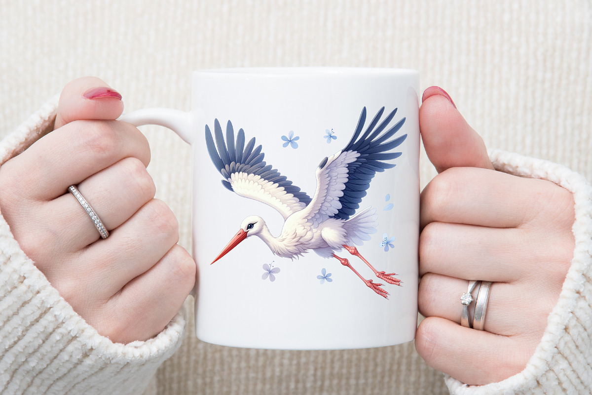 Watercolor White Birds Illustrations, an Illustration by Sublimation Artist (Photo 5 of 6)