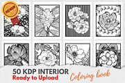 KDP Interiors, Flower Coloring Book, an Illustration by Jaboor Magics (Thumbnail 4 of 5)