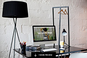 iMac B&W workspace - 6 photo mockups, a Mac Mockup by show it better (Thumbnail 3 of 5)