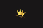 3D Golden Crown Logo, a Branding & Logo Template by erikadesign (Thumbnail 2 of 2)