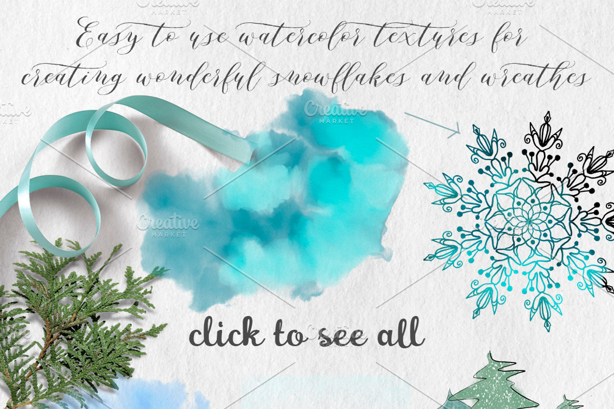 Wonderful Time Christmas Clipart, a Seasonal Illustration by Tanya Kart (Photo 6 of 8)