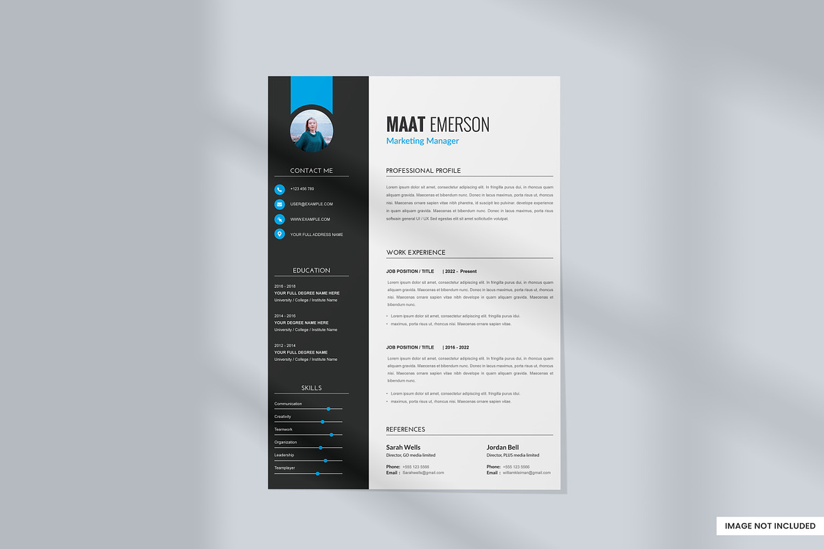 Creative CV Template, a Resume Template by ExplicitConcepts