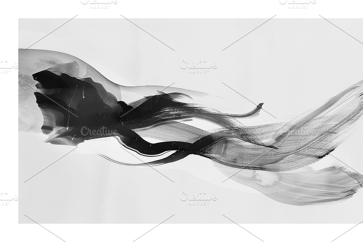 Kesi Co. B&W Ink Wash Art, a Texture Illustration by milatovar (Photo 20 of 20)