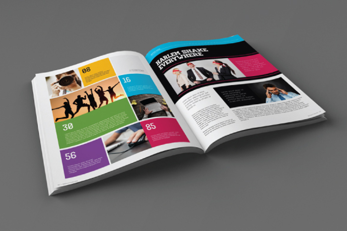 Magazine Mockup, a Print Template by My Code Std