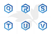 26 A-Z Polygonal Monograms set, a Branding & Logo Template by Walldecorated (Thumbnail 4 of 5)