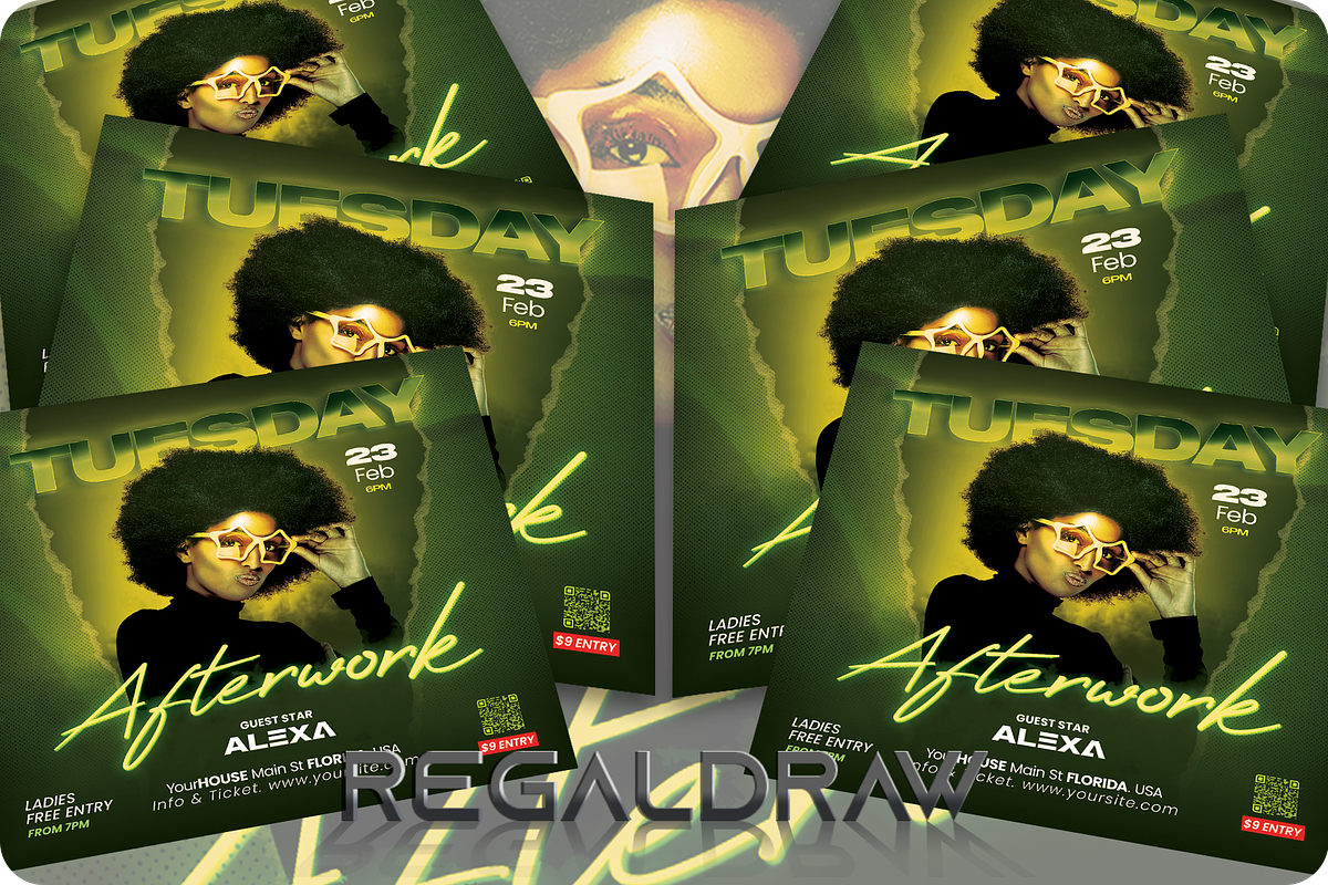 Tuesday After work Flyer, a Flyer Template by regalDRAW (Photo 3 of 4)