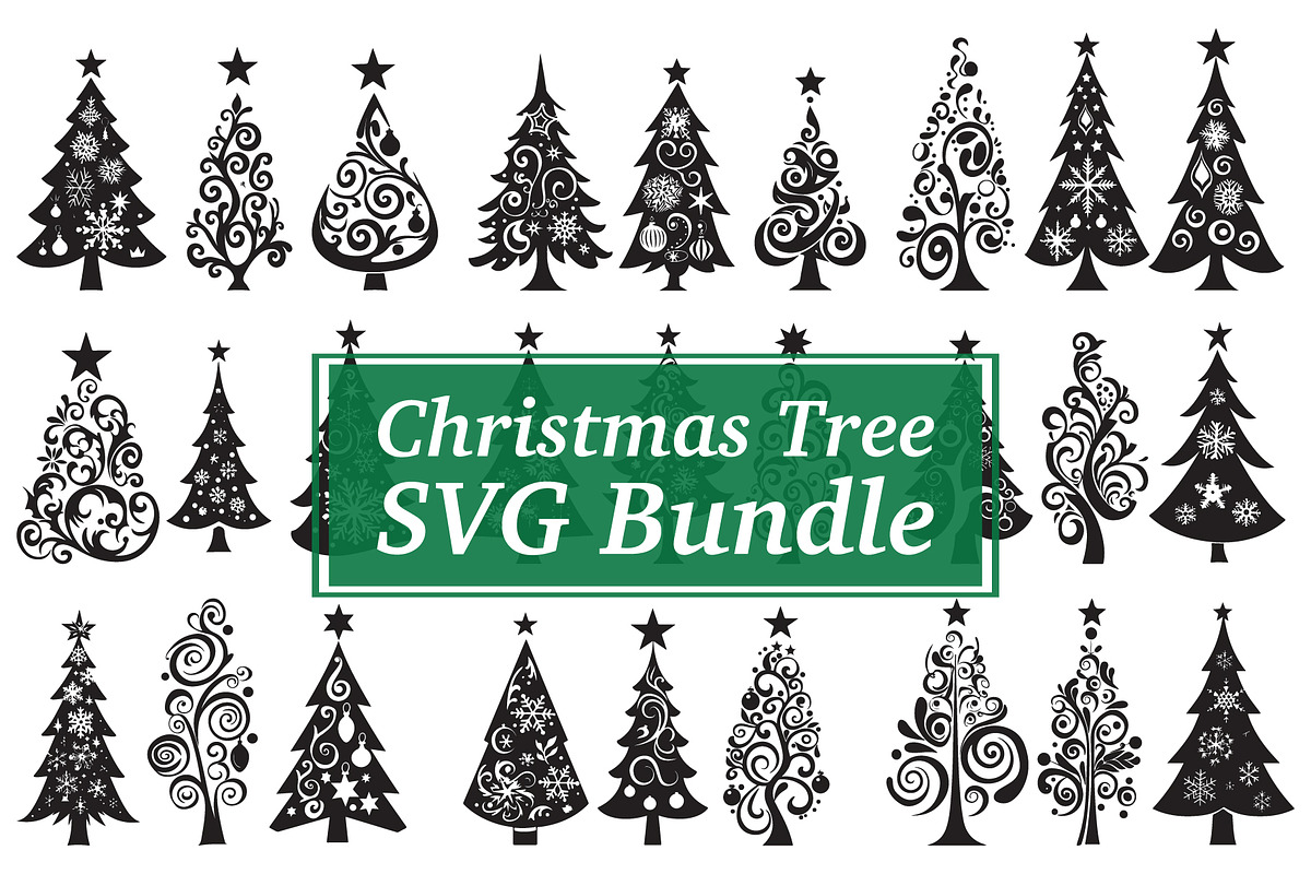 Tree Silhouette SVG Bundle, an Illustration by Amazin_art